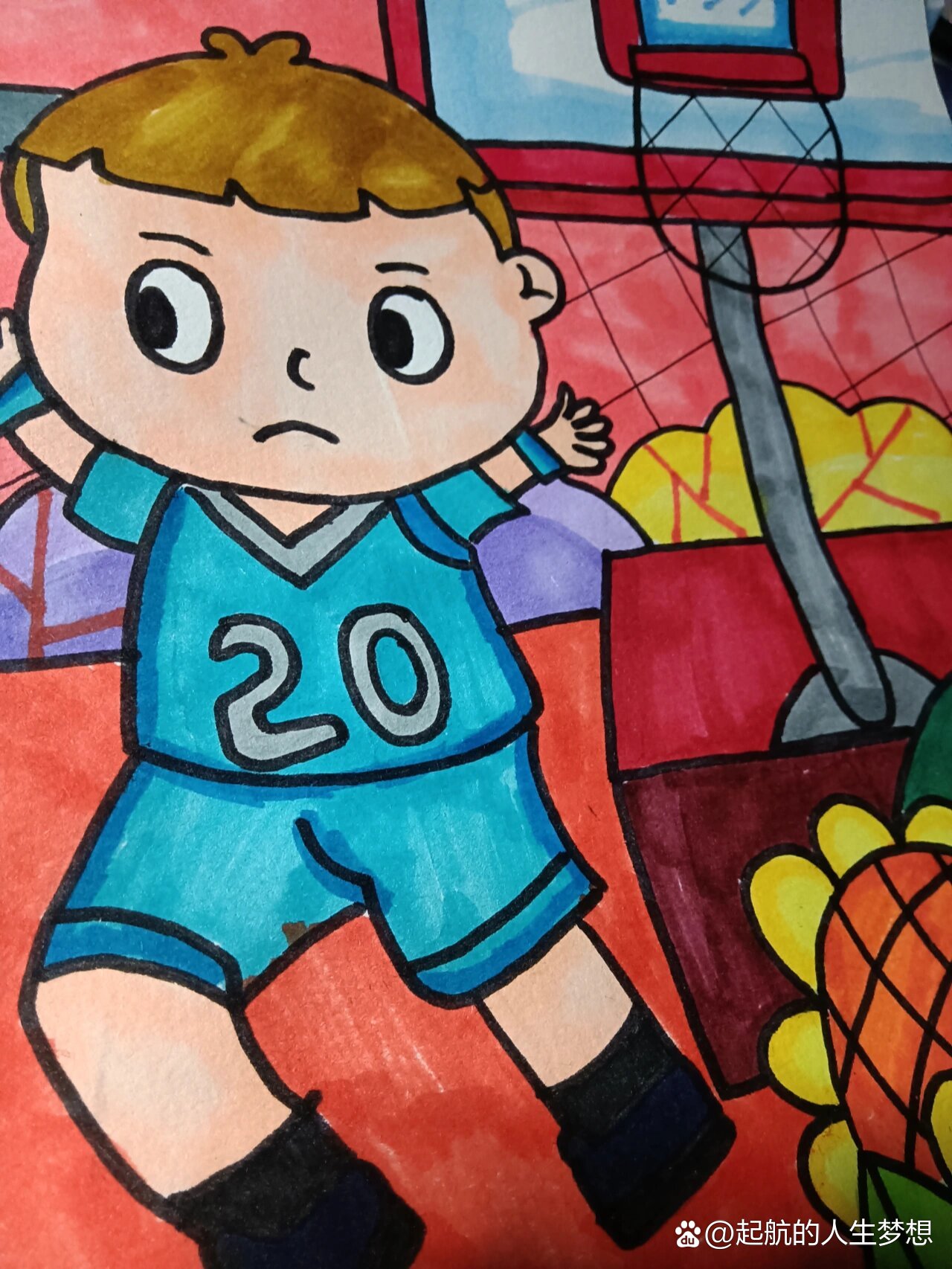 爱游戏平台-爱游戏体育：篮球主题的绘画创作作品展评选：用画笔描绘篮球的激情与活力的简单介绍